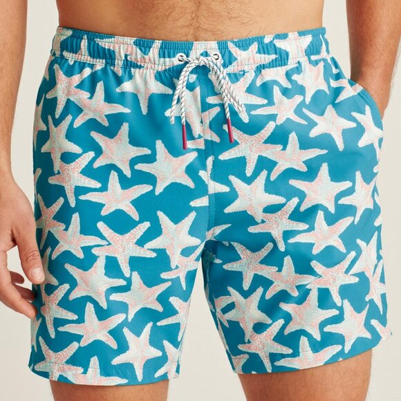 Bonobos Riviera Recycled Swim Trunks Shorts Lucky Starfish Printed M New 264199
